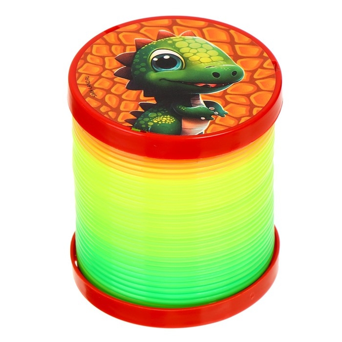 Пружинка - радуга «Динозаврики» d.-5см , в шоубоксе