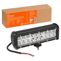 Фара светодиодная (балка) двухрядная, 18 LED комбинир. свет, 54W, (235х78х65) 12/24V