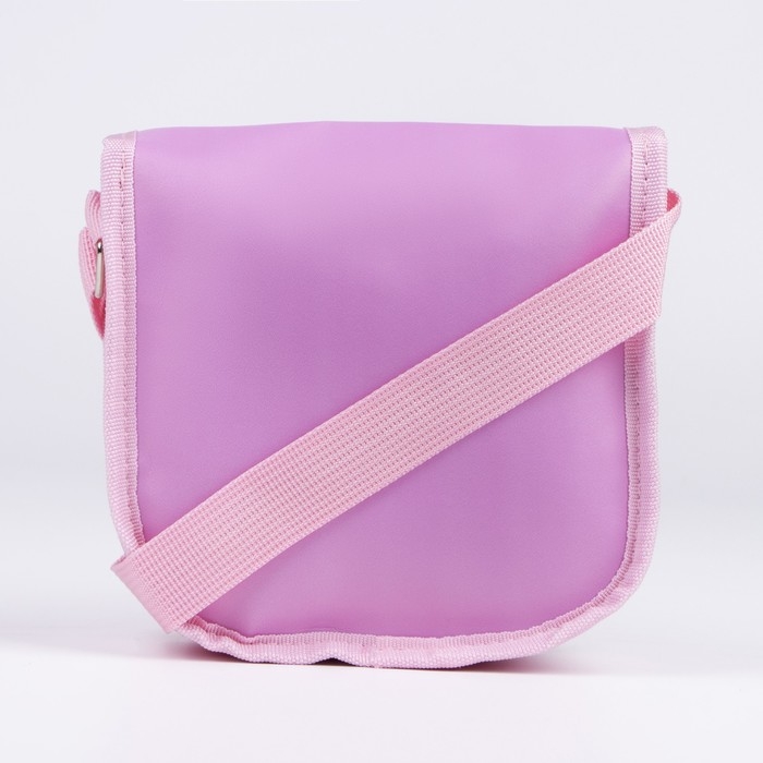 Сумка детская Котик на клапане, цвет розовый