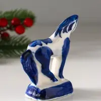 Фигурка фарфор гжель &laquo;Конь Щеголь&raquo;
