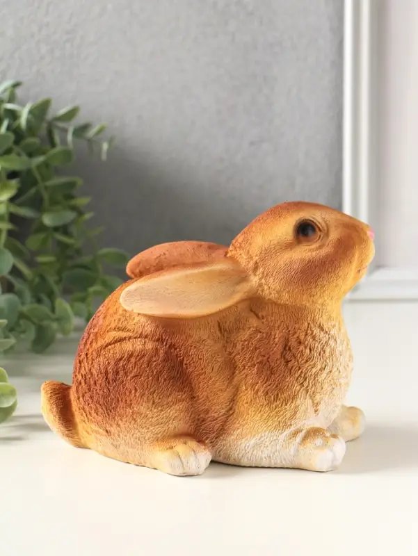 Копилка для денег &laquo;Кролик&raquo;, 13&times;12&times;18 см, коричневый