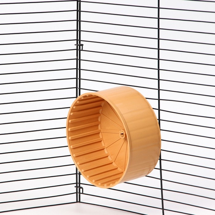 Колесо для грызунов полузакрытое пластиковое, без подставки, 14 см, бежевое Колесо для грызунов полузакрытое пластиковое, без подставки, 14 см, бежевое