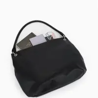 Сумка - мешок женская TEXTURA, на молнии, 36&times;10&times;28 см, чёрная