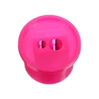 Точилка ErichKrause Cylinder Duo Neon, 2 отверстия, с контейнером, МИКС