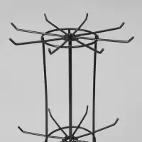 Вертушка, 3 яруса по 8 крючков, 20&times;20&times;61, чёрная