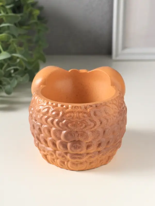 Подставка для мелочей &laquo;Баран&raquo;, 10.5&times;9.5 см, коричневая