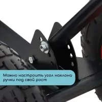 Движок для уборки снега, оцинкованный ковш 43&times;75 см, металлическая планка, на колёсах, металлический черенок, с ручкой