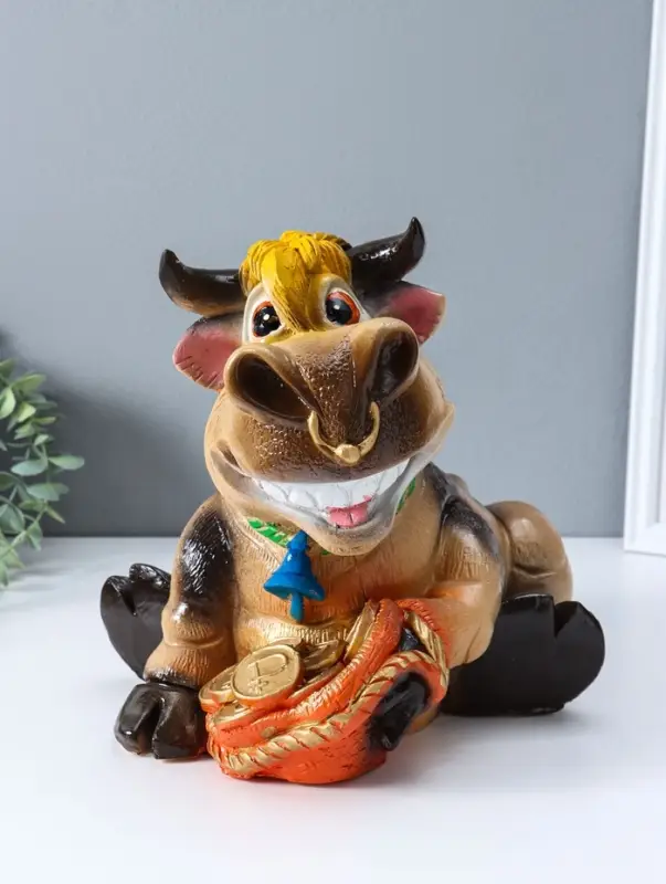 Копилка для денег &laquo;Бык большой&raquo;, цветной, 25&times;35&times;30 см