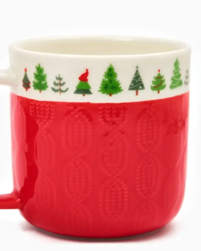 Кружка чайная новогодняя «Ёлочки», 350 мл, ручная работа Кружка чайная новогодняя «Ёлочки», 350 мл, ручная работа