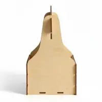 Ящик деревянный подарочный, 20&times;12&times;20 см, с ручкой, разборный, с рейками
