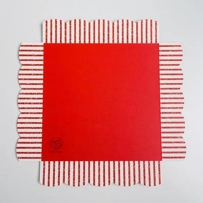 Коробка для кондитерских изделий с пластиковой крышкой &laquo;С Новым годом!&raquo;, 15 х 15 х 3 см