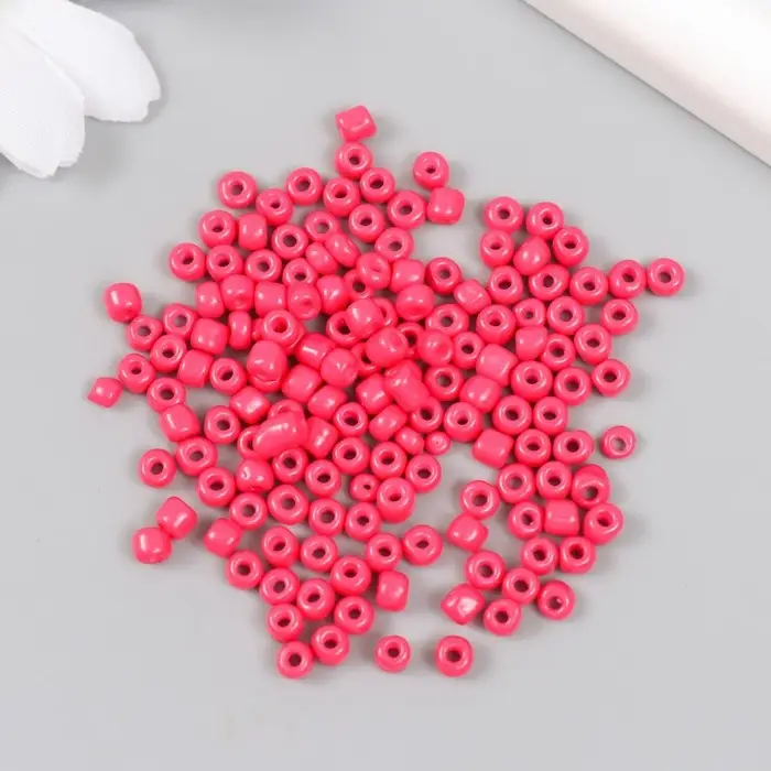 Бисер круглый 6/0 в бутылочке " Коралл" 20 гр