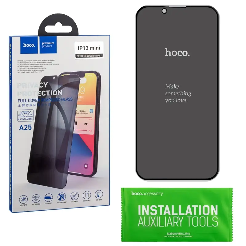 Защитное стекло IPH 13 Mini 5.4 (2021) Protect your privancy A25 HOCO Защитное стекло IPH 13 Mini 5.4 (2021) Protect your privancy A25 HOCO