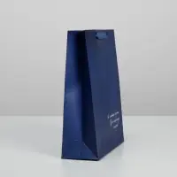 Пакет подарочный ламинированный, упаковка, &laquo;С праздником&raquo;, M 25.5&times;30&times;9 см