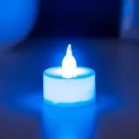 Светодиодная свеча, ночник LED RISALUX «Малая», RGB, h=4 см
