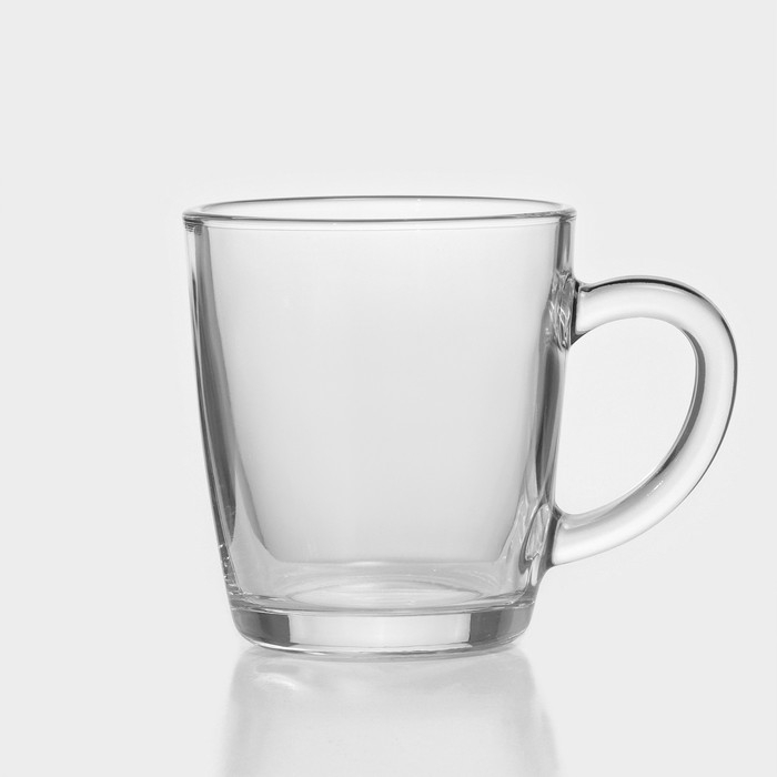Кружки Paşabahçe Basic, 340 мл, стекло, для чая и кофе, с ручкой, прозрачные, набор 2 шт Кружки Paşabahçe Basic, 340 мл, стекло, для чая и кофе, с ручкой, прозрачные, набор 2 шт