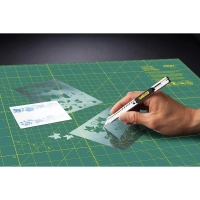 Нож OLFA для графических работ, корпус из нерж.стали, 9мм OL-SAC-1