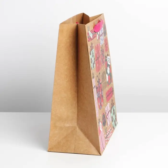 Пакет подарочный крафтовый, упаковка, &laquo;HB&raquo;, ML 23&times;27&times;11.5 см