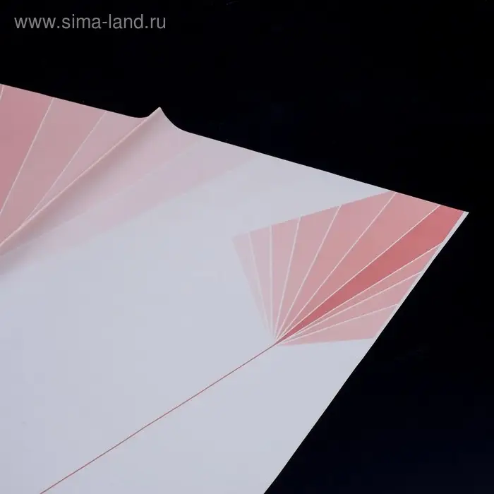 Пленка для цветов, розовый "Линии" 57×57 см
