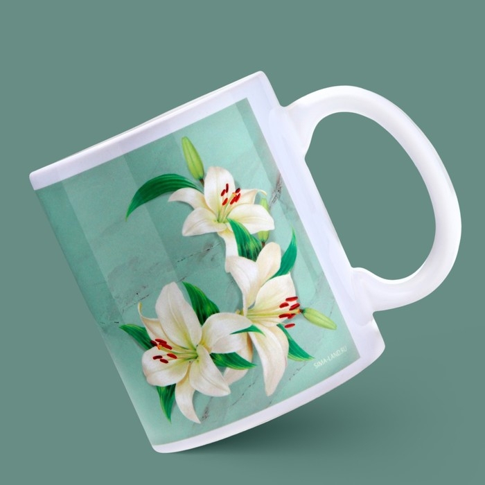 Кружка «8 марта» лилии, 320 мл Кружка «8 марта» лилии, 320 мл
