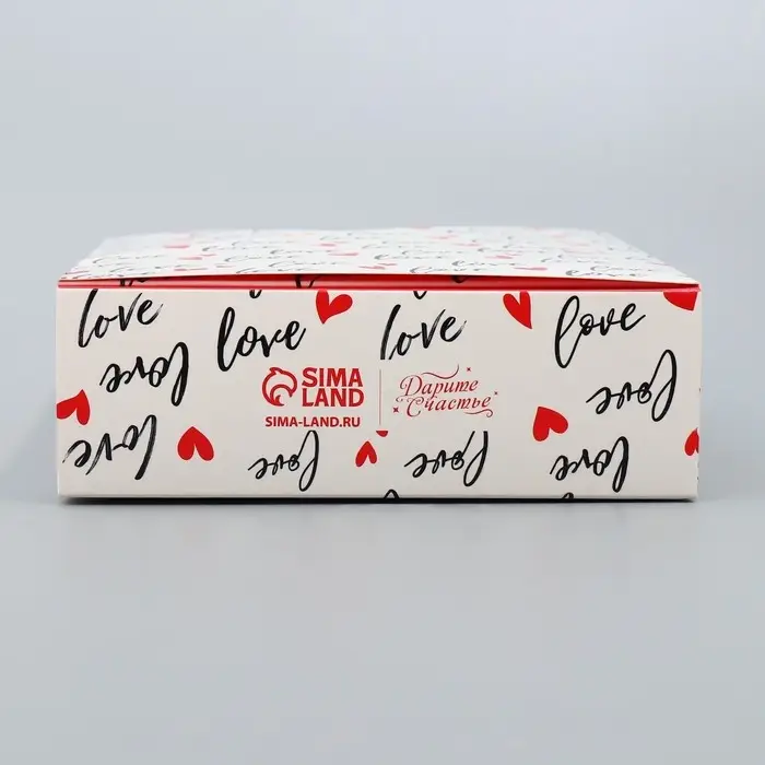 Коробка подарочная складная, упаковка, «Love», 21 х 15 х 5 см Коробка подарочная складная, упаковка, «Love», 21 х 15 х 5 см