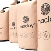 Гермомешок туристический maclay, 20 л, 500D, с лямкой, бежевый