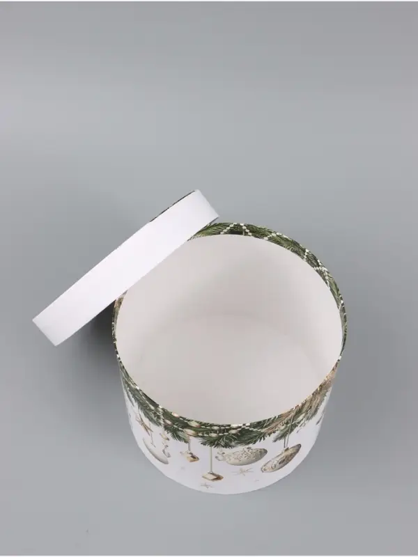 Коробка подарочная круглая &laquo;Елочные шары&raquo;, 15&times;18 см