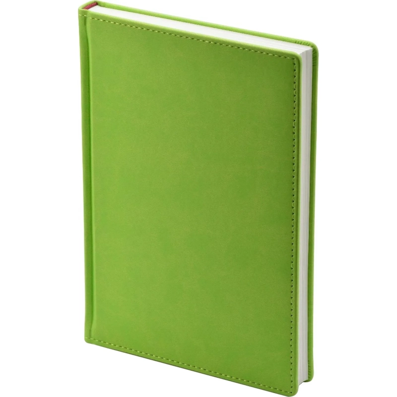 Ежедневник недатированный А5+, 136л, VELVET салатовый  3-115/08