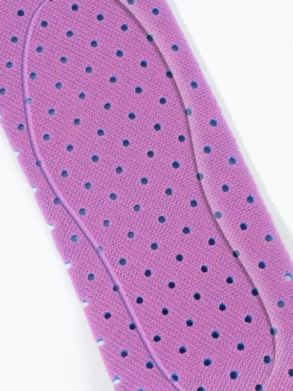 Стельки для обуви, дышащие, для вырезания, в рулоне, 150&times;9 см, фиолетовый/розовый