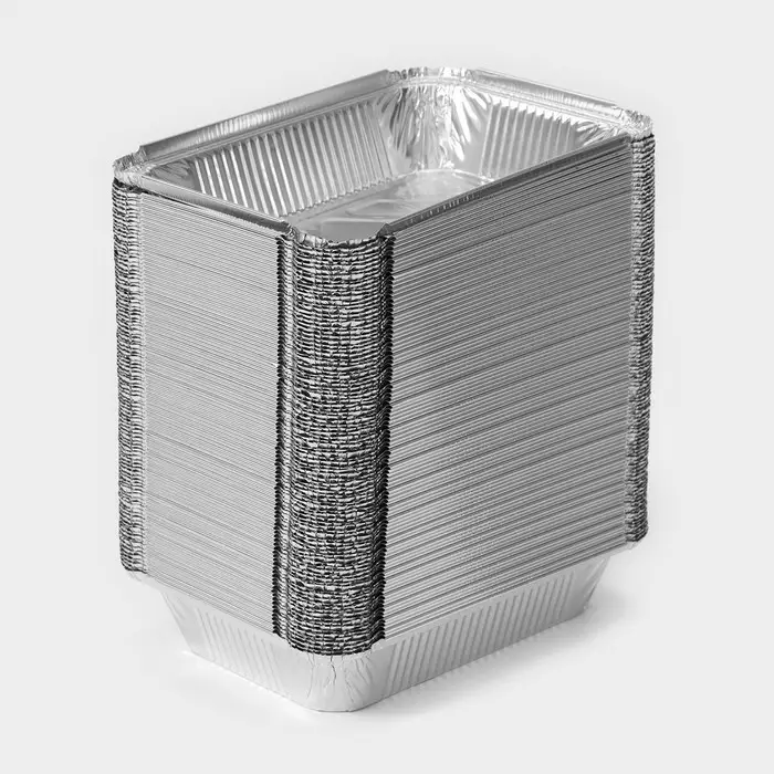 Форма из фольги для выпечки и запекания Доляна, 960 мл, 21,8×15,5×4 см Форма из фольги для выпечки и запекания Доляна, 960 мл, 21,8×15,5×4 см