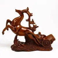 Подставка под бутылку TAKE IT EASY &laquo;Олень&raquo;, полистоун под дерево, 17&times;12&times;28 см