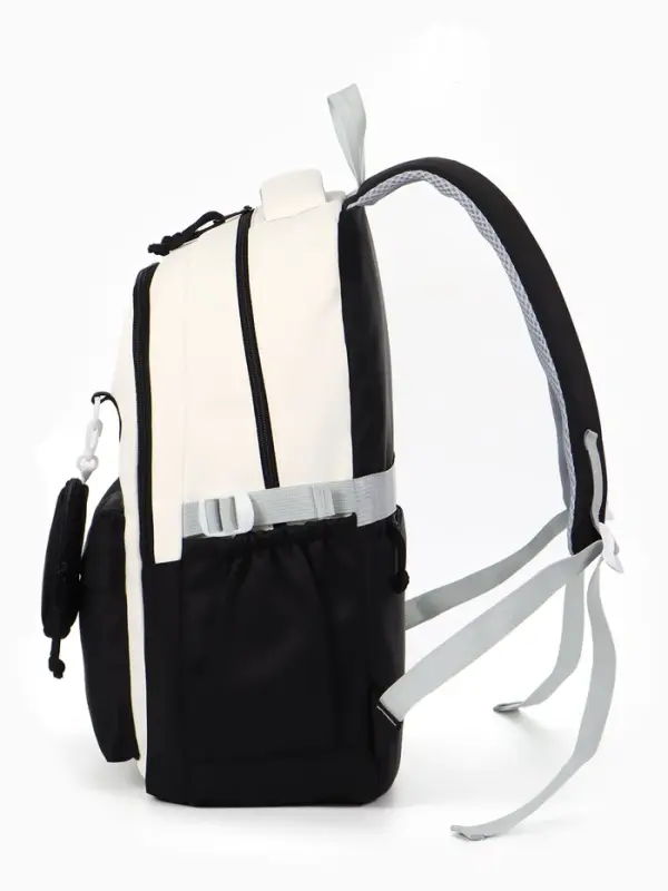 Рюкзак школьный, с кошельком, 4 кармана, 33&times;14&times;43 см, чёрный