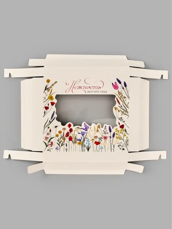 Коробка подарочная &laquo;Нежность&raquo;, тиснение, 23.5 &times; 20.5 &times; 5.5 см