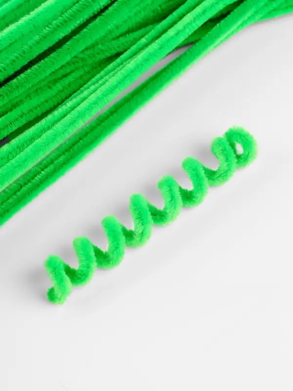 Синельная проволока, набор 50 шт., зелёная, 30 см