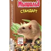 Зерновой корм &laquo;Мышильд стандарт&raquo; для декоративных крыс, 500 г, коробка