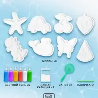 Набор для опытов &laquo;Водные фигурки&raquo;, 8 молдов, 6 цветов