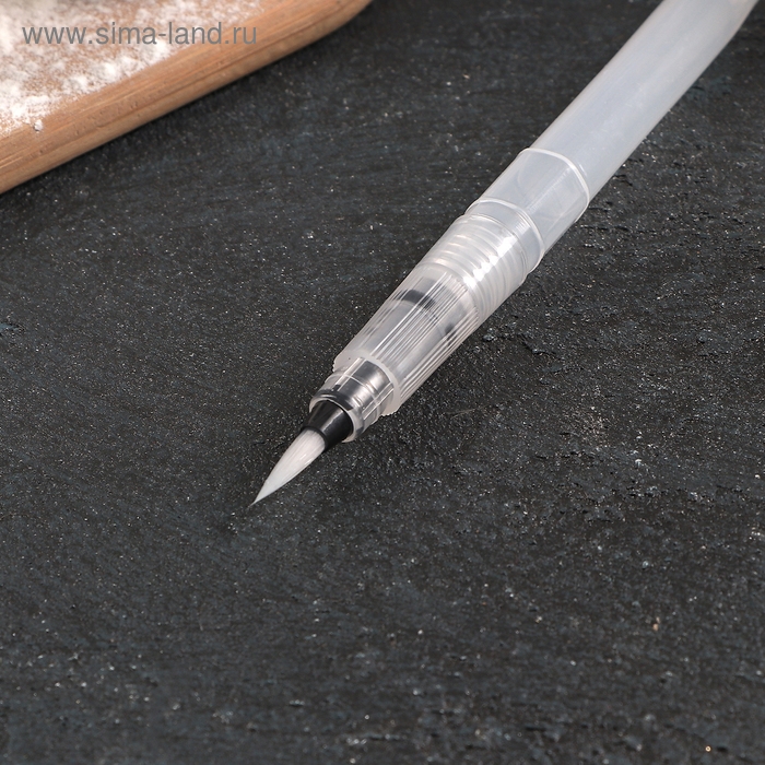 Кисть кондитерская для декорирования «Клякса», 15,5×1 см, цвет прозрачный Кисть кондитерская для декорирования «Клякса», 15,5×1 см, цвет прозрачный