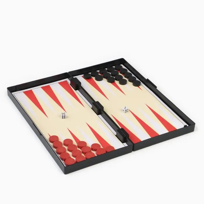 Шахматы классические &laquo;Зук&raquo; 3 в 1, с шашками и нардами, магнитная доска 24.5&times;24.5 см