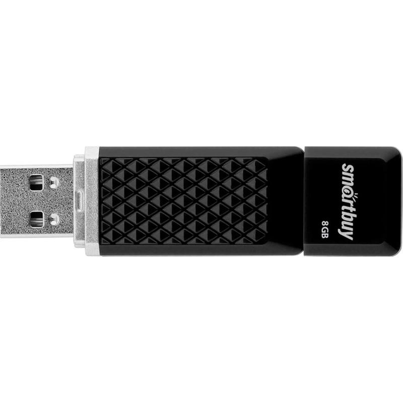 Флеш-память Smartbuy UFD 8GB Quartz series Black (SB8GBQZ-K)