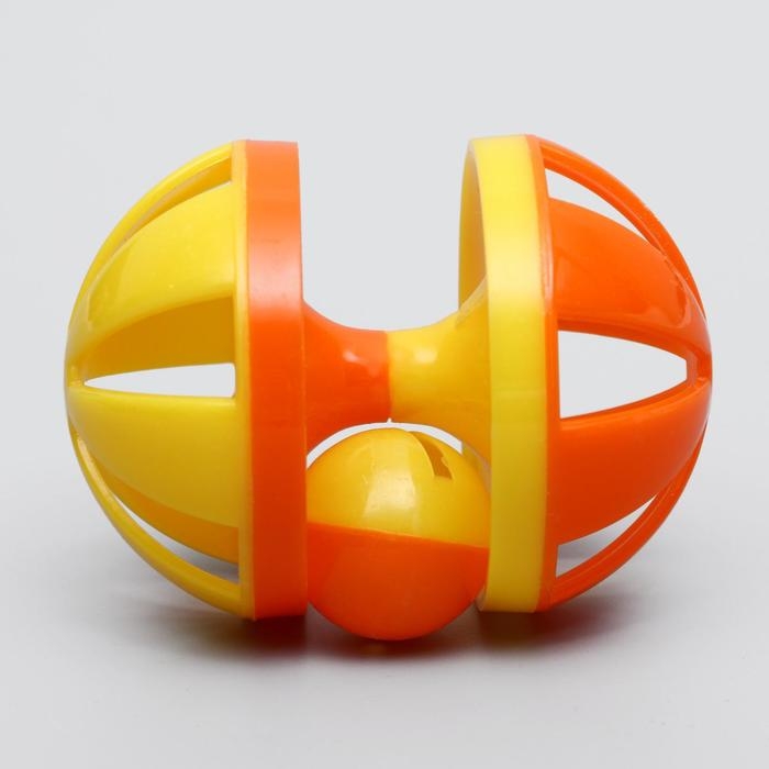 Игрушка-головоломка с шариком-погремушкой, 9 х 6,5 см, микс цветов Игрушка-головоломка с шариком-погремушкой, 9 х 6,5 см, микс цветов