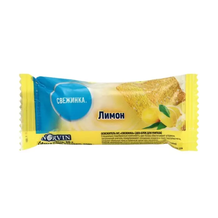 Запасной блок для унитаза, Свежинка  Запасной блок для унитаза, Свежинка "Лимон", 30 гр