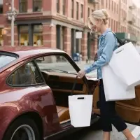 Пакет бумажный Baggu, белый, размер M