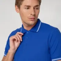 Рубашка поло Virma Stripes, ярко-синяя, размер S