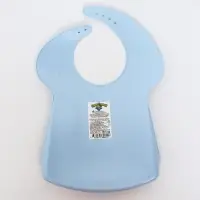 Нагрудник для кормления пластиковый с карманом, цвет голубой, МИКС