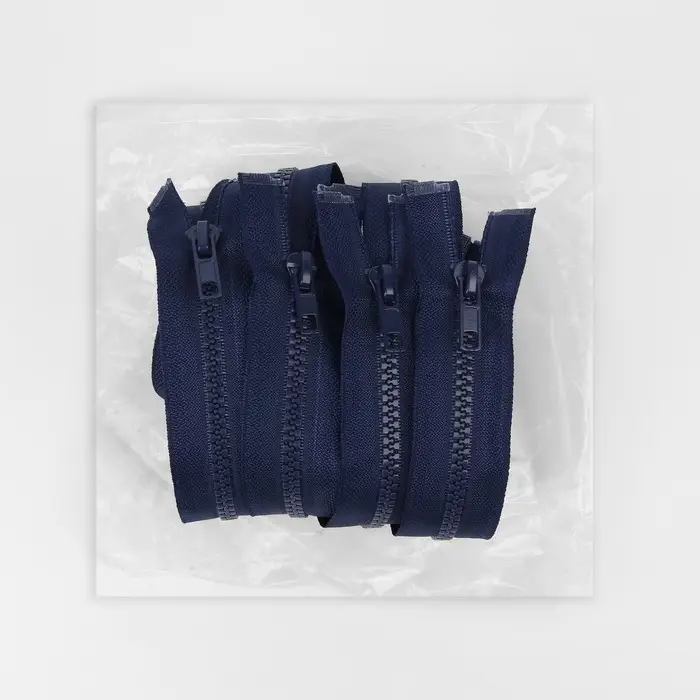 Молния «Трактор», №5, разъёмная, замок автомат, 50 см, тёмно-синяя