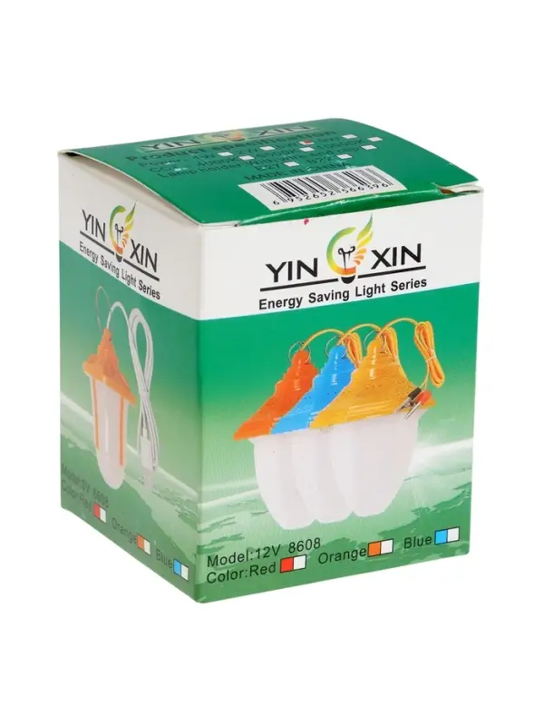 Фонарь кемпинговый, 6 Вт, SMD 2835, кабель 1.5 м, с зажимом от 12 В, 6&times;8.5 см