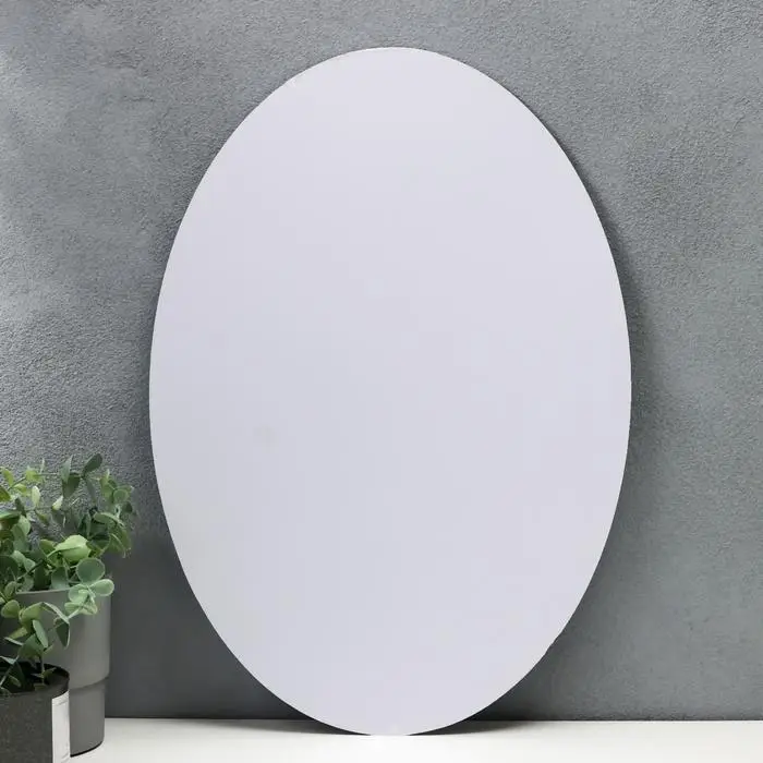 Наклейка пластик зеркальная Наклейка пластик зеркальная "Овальное зеркало" 30х20 см