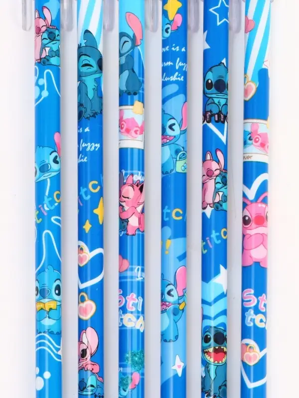 Ручка пиши-стирай с колпачком Ручка пиши-стирай с колпачком "Стич", синяя паста 0.5 мм