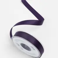 Лента атласная TEIRA, двухсторонняя, 20 мм, 25&plusmn;1 м, фиолетовая №476