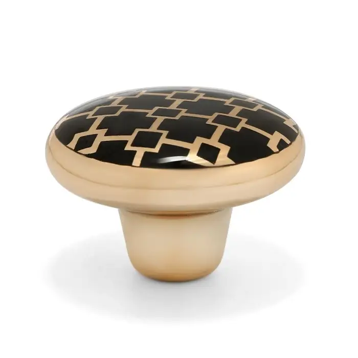 Ручка-кнопка CAPPIO, d=39 мм, цвет золото